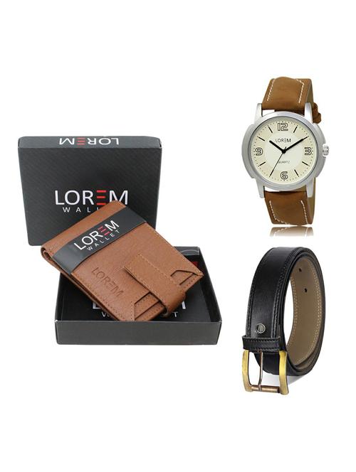 belt, wallet & watch gift combo - 19373876 - Very Small Image - 1