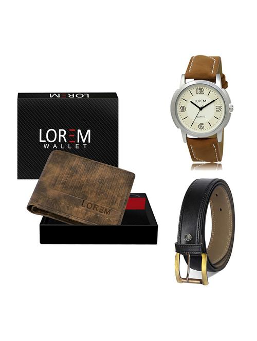 belt, wallet & watch gift combo - 19373894 - Very Small Image - 1