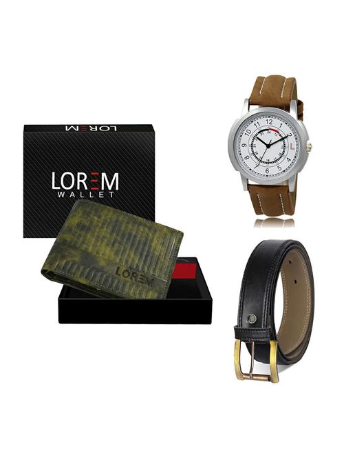 belt, wallet & watch gift combo - 19373941 - Very Small Image - 1