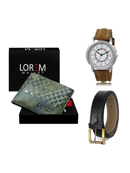 belt, wallet & watch gift combo - 19373949 - Very Small Image - 1