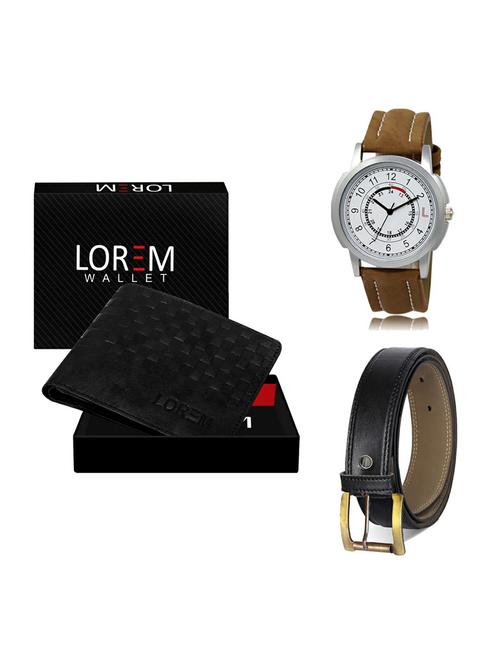 belt, wallet & watch gift combo - 19373950 - Very Small Image - 1