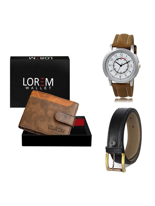 belt, wallet & watch gift combo - 19373955 - Very Small Image - 1