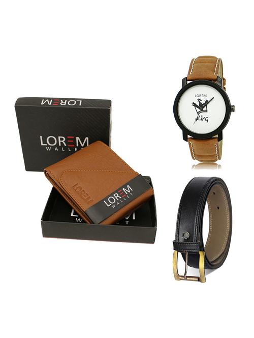 belt, wallet & watch gift combo - 19373958 - Very Small Image - 1