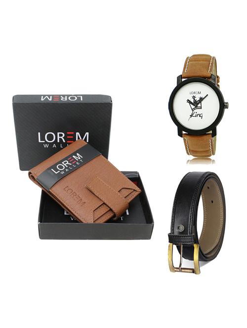 belt, wallet & watch gift combo - 19373966 - Very Small Image - 1