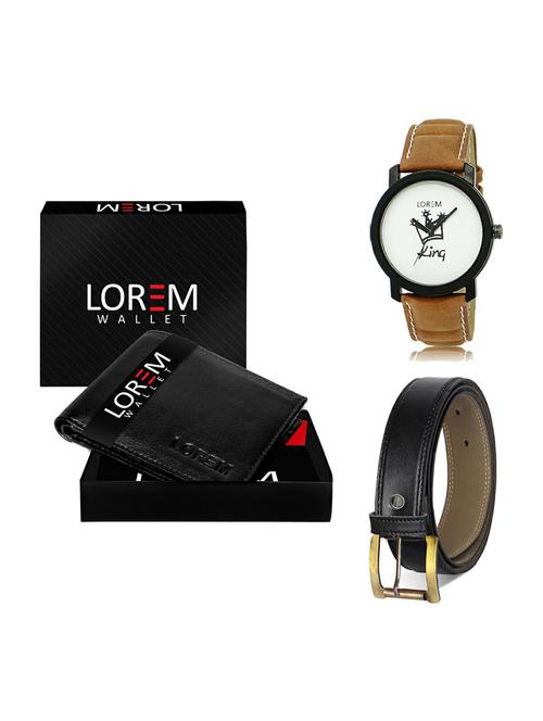 belt, wallet & watch gift combo - 19373971 - Very Small Image - 1