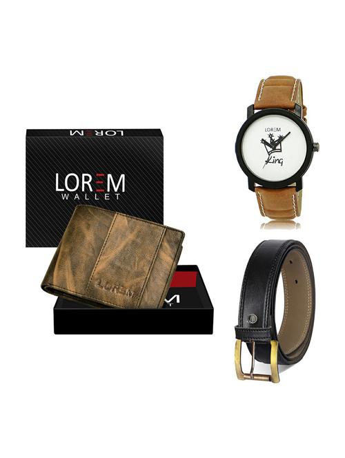 belt, wallet & watch gift combo - 19373976 - Very Small Image - 1