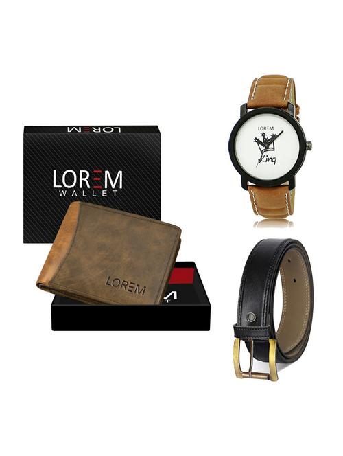 belt, wallet & watch gift combo - 19373982 - Very Small Image - 1