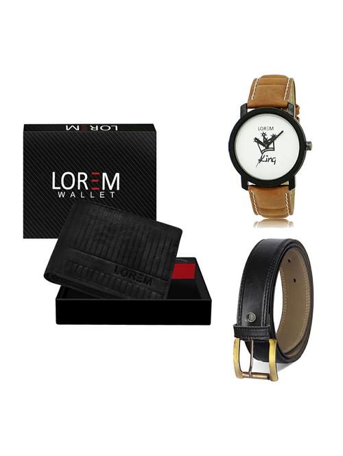 belt, wallet & watch gift combo - 19373987 - Very Small Image - 1