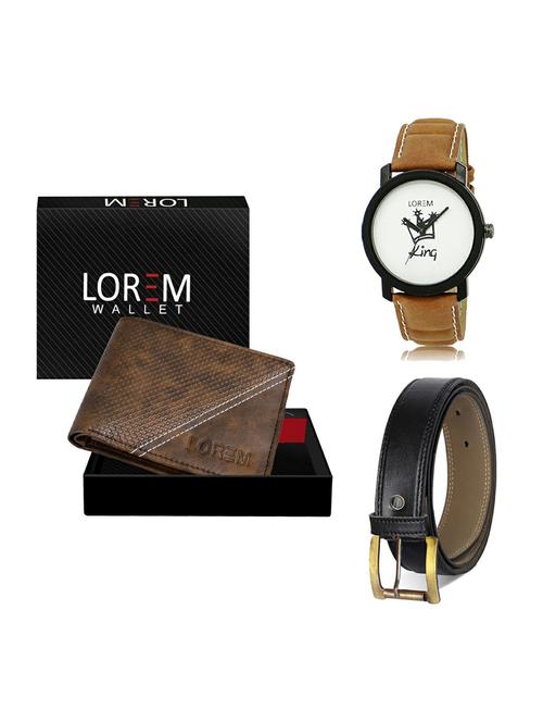 belt, wallet & watch gift combo - 19373988 - Very Small Image - 1