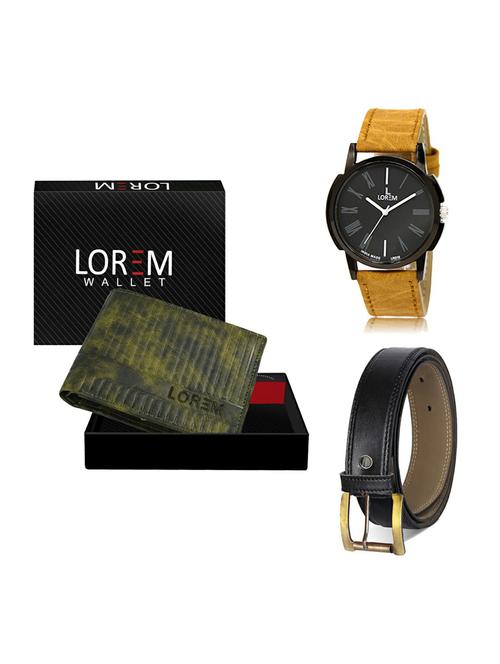 belt, wallet & watch gift combo - 19374031 - Very Small Image - 1
