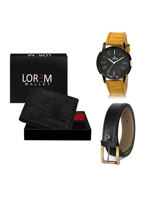belt, wallet & watch gift combo - 19374032 - Very Small Image - 1