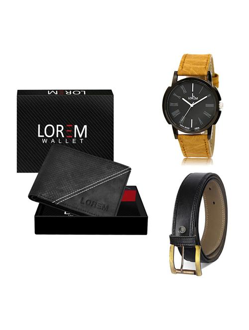 belt, wallet & watch gift combo - 19374036 - Very Small Image - 1