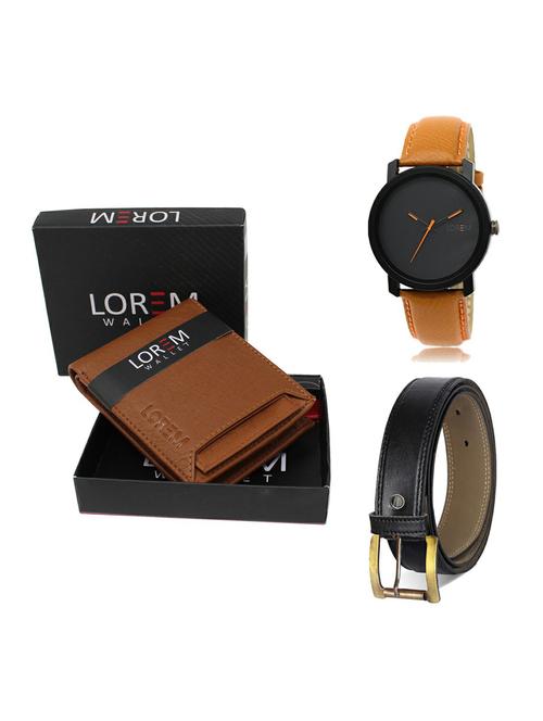 belt, wallet & watch gift combo - 19374050 - Very Small Image - 1