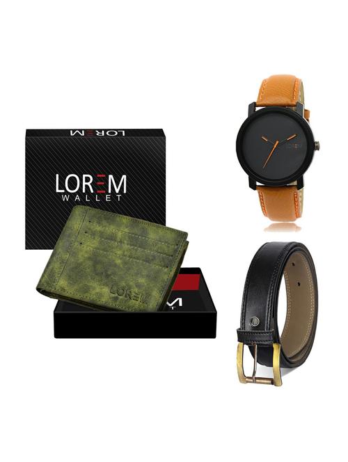 belt, wallet & watch gift combo - 19374063 - Very Small Image - 1