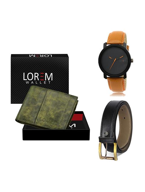belt, wallet & watch gift combo - 19374064 - Very Small Image - 1
