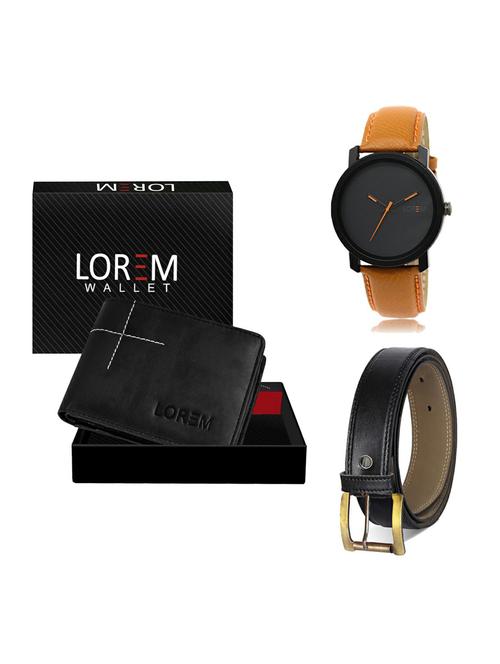 belt, wallet & watch gift combo - 19374086 - Very Small Image - 1
