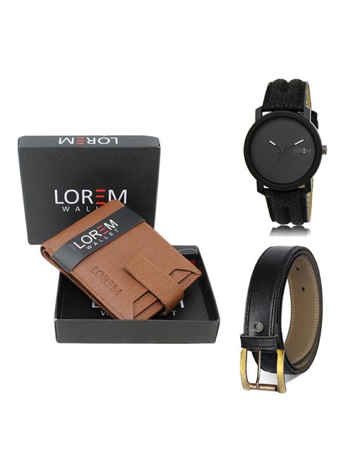 belt, wallet & watch gift combo - 19374101 - Very Small Image - 1