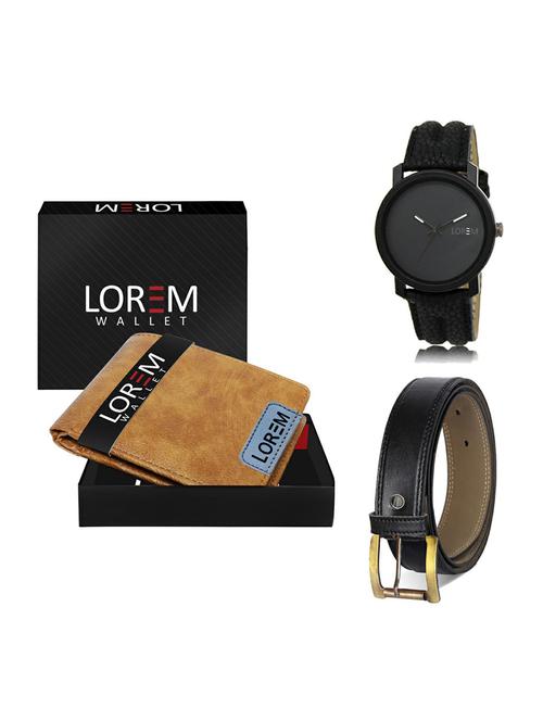 belt, wallet & watch gift combo - 19374102 - Very Small Image - 1