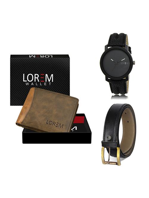 belt, wallet & watch gift combo - 19374117 - Very Small Image - 1