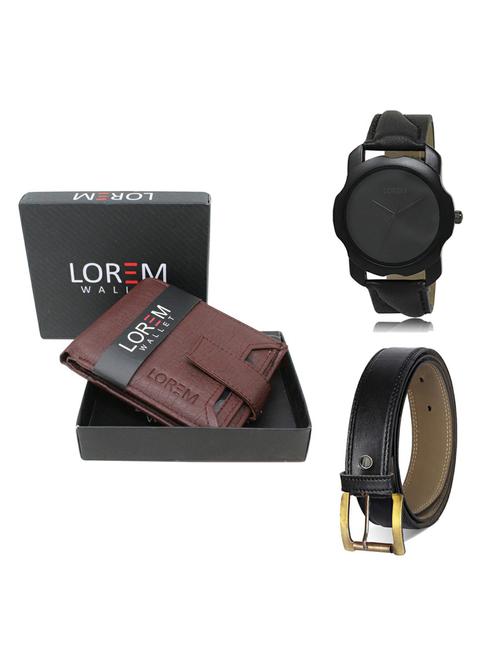 belt, wallet & watch gift combo - 19374145 - Very Small Image - 1