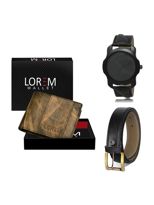 belt, wallet & watch gift combo - 19374156 - Very Small Image - 1