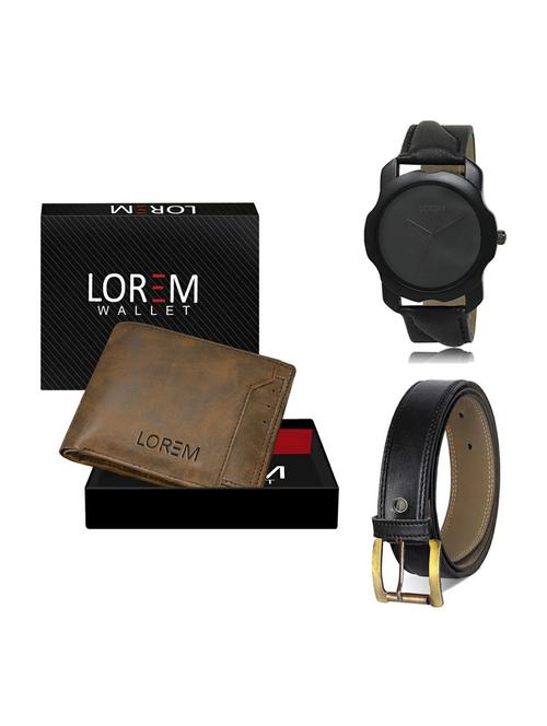 belt, wallet & watch gift combo - 19374160 - Very Small Image - 1
