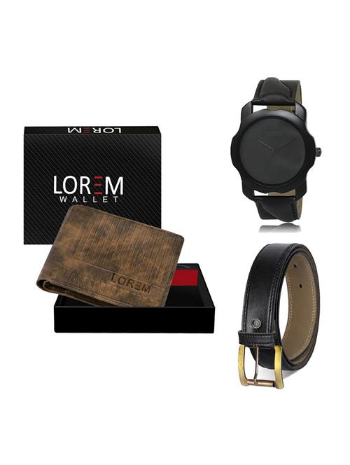 belt, wallet & watch gift combo - 19374164 - Very Small Image - 1