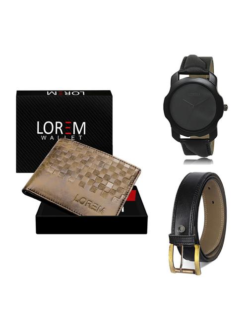 belt, wallet & watch gift combo - 19374172 - Very Small Image - 1