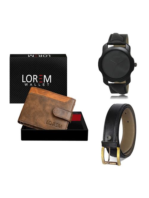 belt, wallet & watch gift combo - 19374180 - Very Small Image - 1