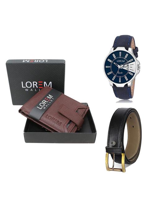 belt, wallet & watch gift combo - 19374190 - Very Small Image - 1