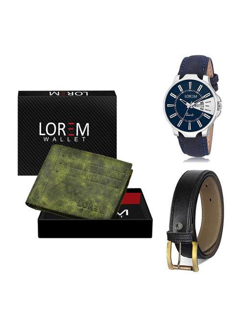 belt, wallet & watch gift combo - 19374198 - Very Small Image - 1