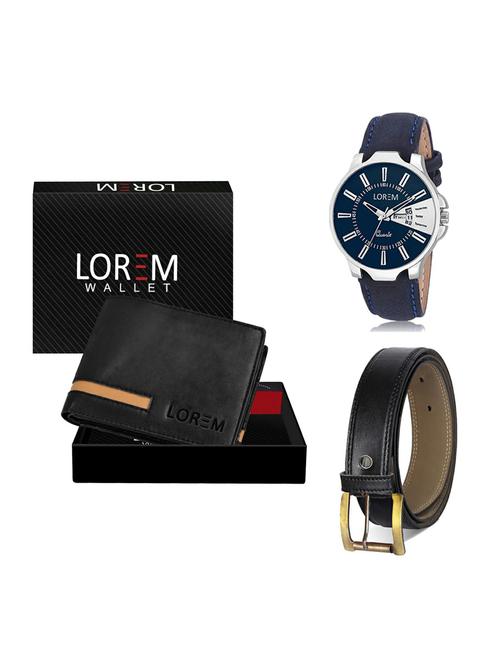belt, wallet & watch gift combo - 19374223 - Very Small Image - 1
