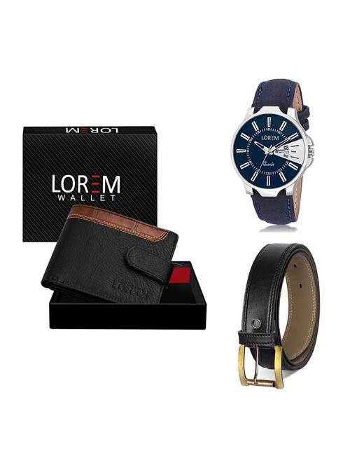 belt, wallet & watch gift combo - 19374226 - Very Small Image - 1