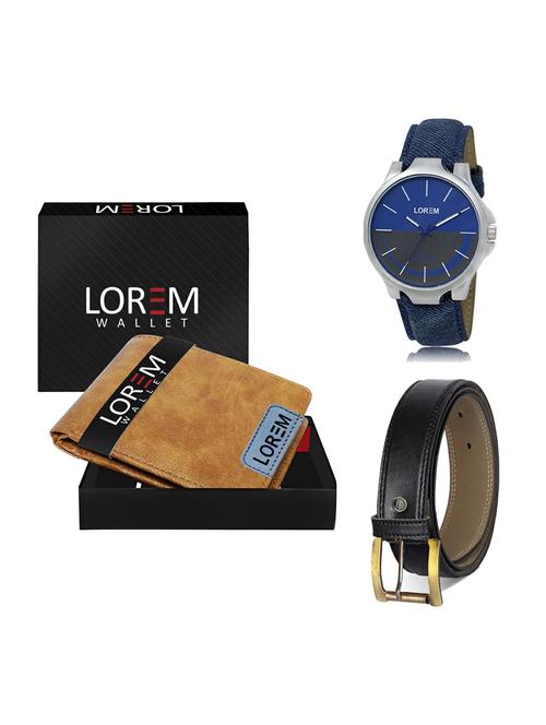 belt, wallet & watch gift combo - 19374237 - Very Small Image - 1