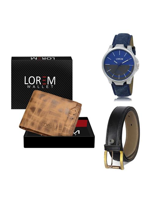 belt, wallet & watch gift combo - 19374247 - Very Small Image - 1