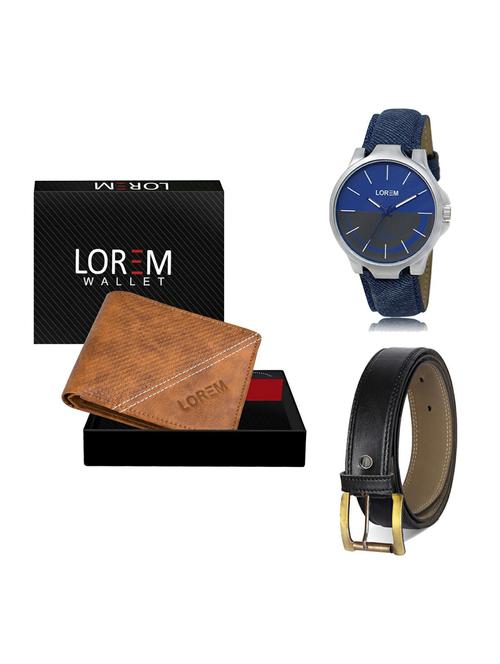belt, wallet & watch gift combo - 19374259 - Very Small Image - 1