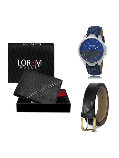 belt, wallet & watch gift combo - 19374261 - Very Small Image - 1