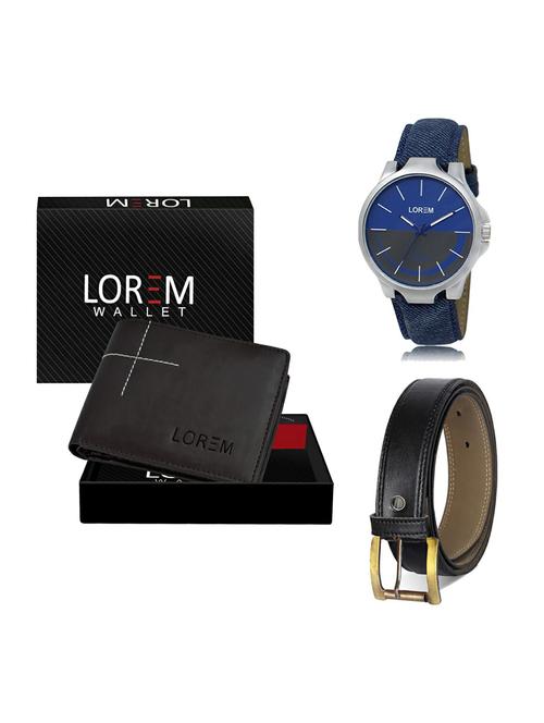 belt, wallet & watch gift combo - 19374267 - Very Small Image - 1