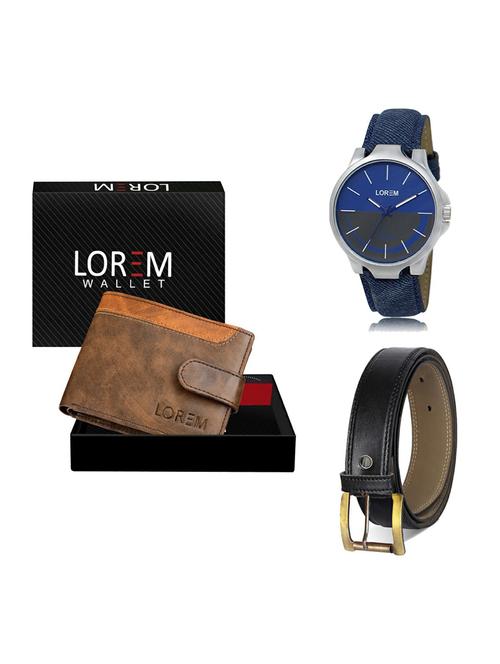 belt, wallet & watch gift combo - 19374270 - Very Small Image - 1