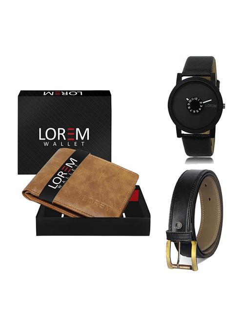 belt, wallet & watch gift combo - 19374284 - Very Small Image - 1