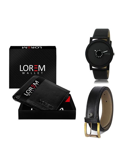 belt, wallet & watch gift combo - 19374286 - Very Small Image - 1
