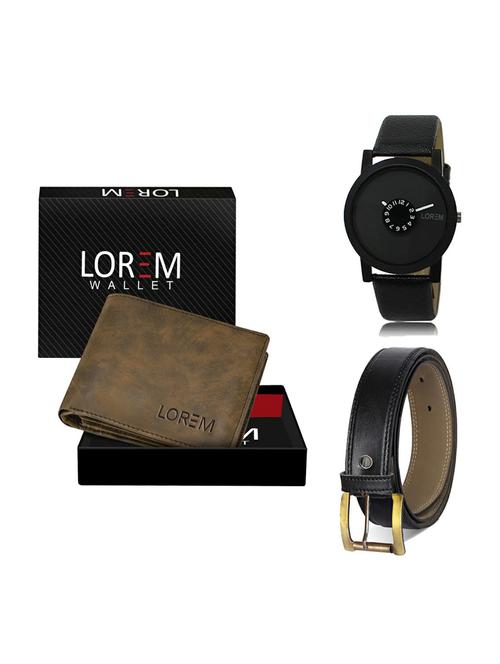 belt, wallet & watch gift combo - 19374296 - Very Small Image - 1