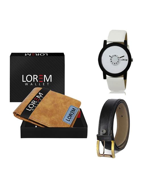 belt, wallet & watch gift combo - 19374327 - Very Small Image - 1
