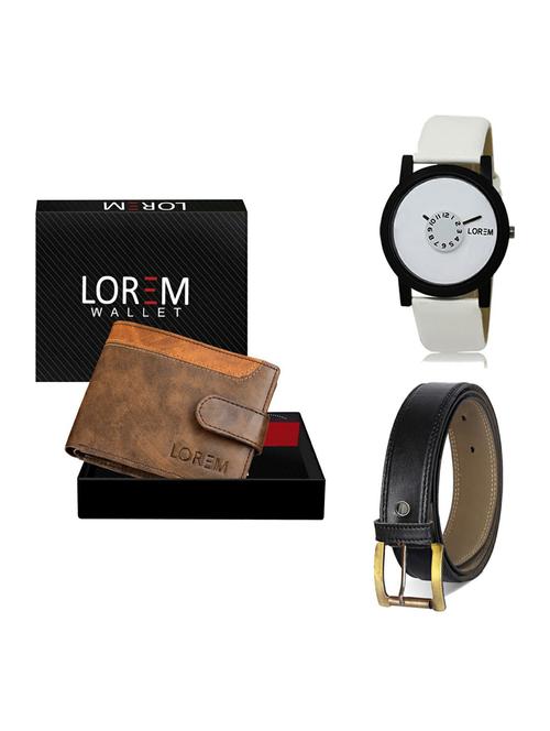 belt, wallet & watch gift combo - 19374360 - Very Small Image - 1