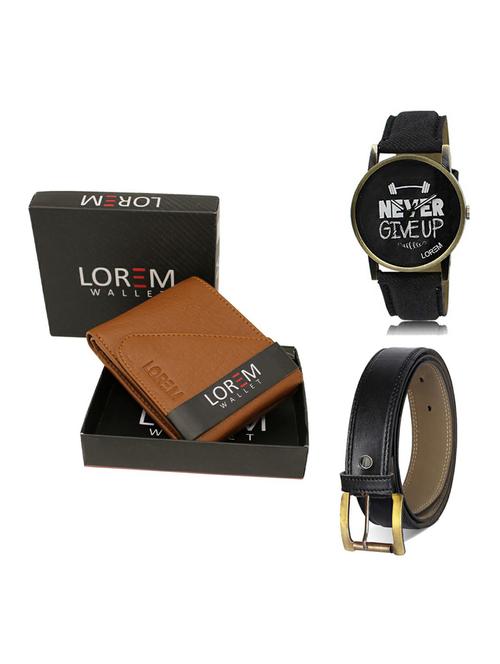 belt, wallet & watch gift combo - 19374363 - Very Small Image - 1