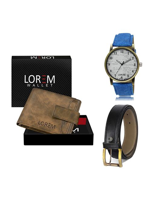 belt, wallet & watch gift combo - 19374429 - Very Small Image - 1