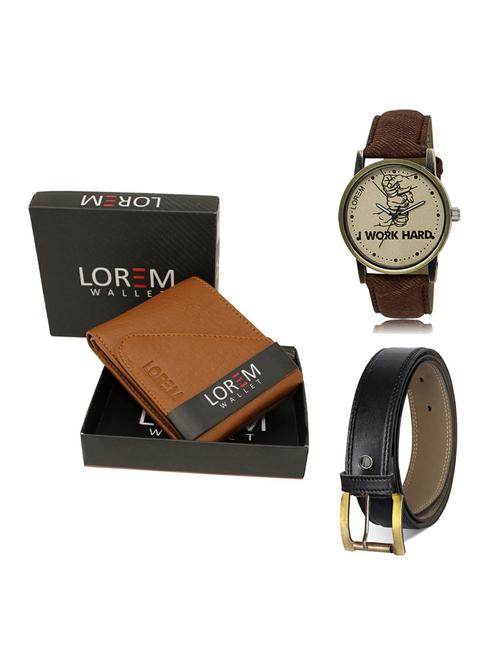 belt, wallet & watch gift combo - 19374453 - Very Small Image - 1