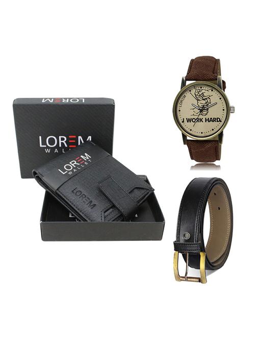 belt, wallet & watch gift combo - 19374459 - Very Small Image - 1