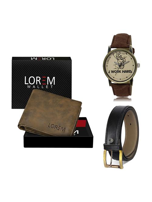 belt, wallet & watch gift combo - 19374476 - Very Small Image - 1