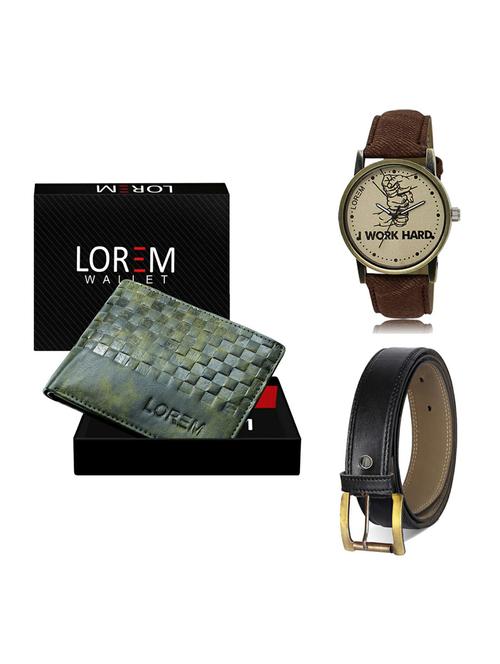 belt, wallet & watch gift combo - 19374489 - Very Small Image - 1